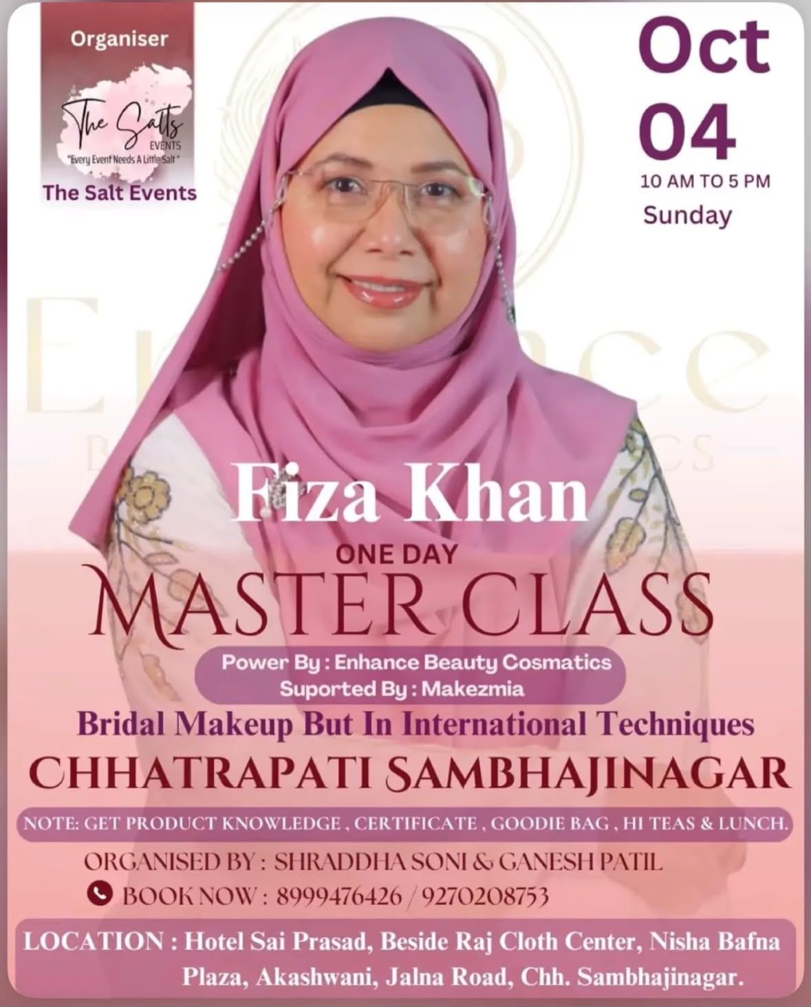 One Day Master Class — Bridal Makeup in International Techniques